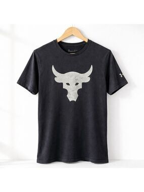 Under Armour Project Rock Bull Graphic Tee Black Men’s Medium
